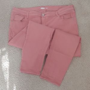 Old Navy Rockstar Super Skinny Coral Jeans (P6)